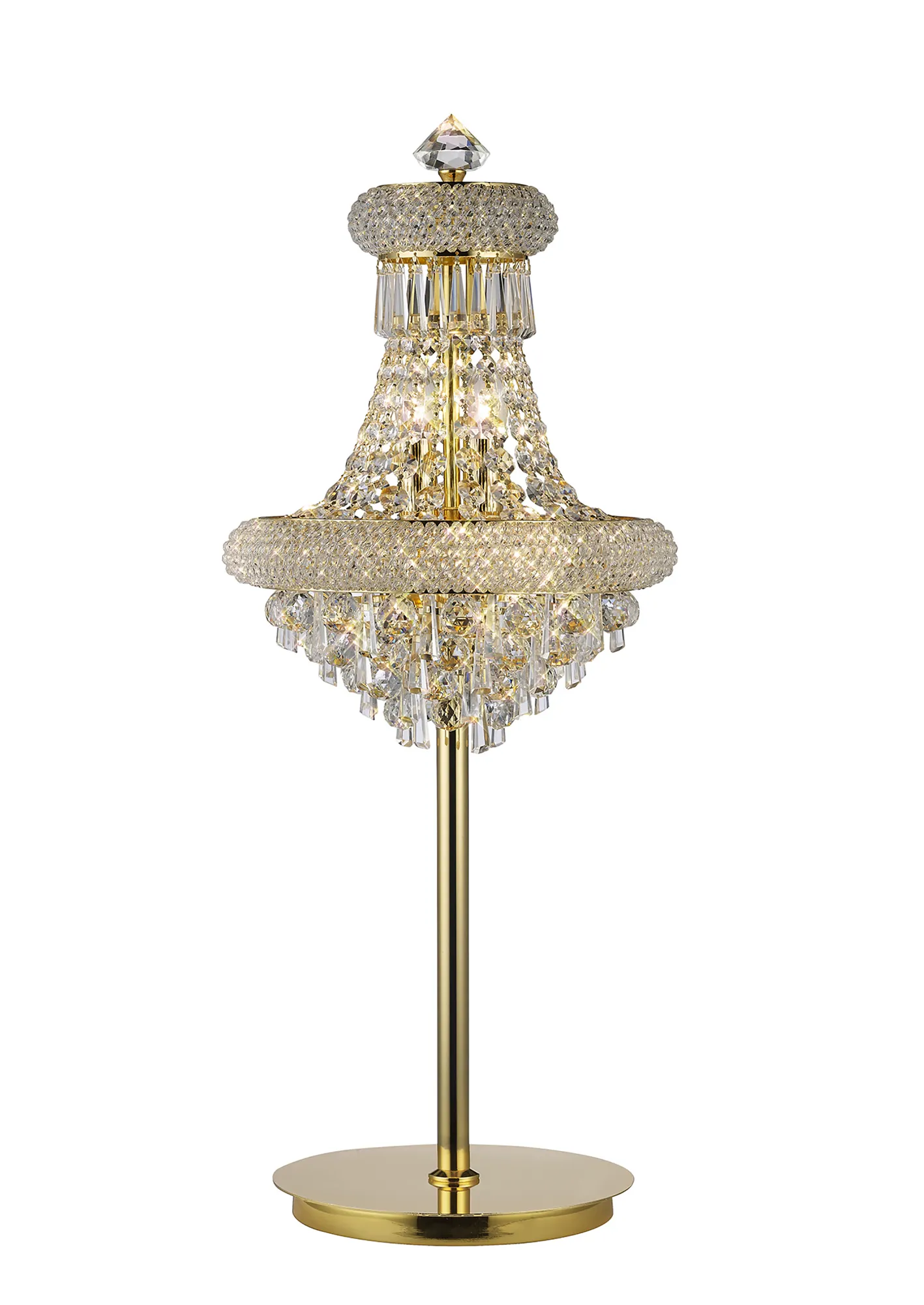 Alexandra Gold Crystal Table Lamps Diyas Designer Table Lamps